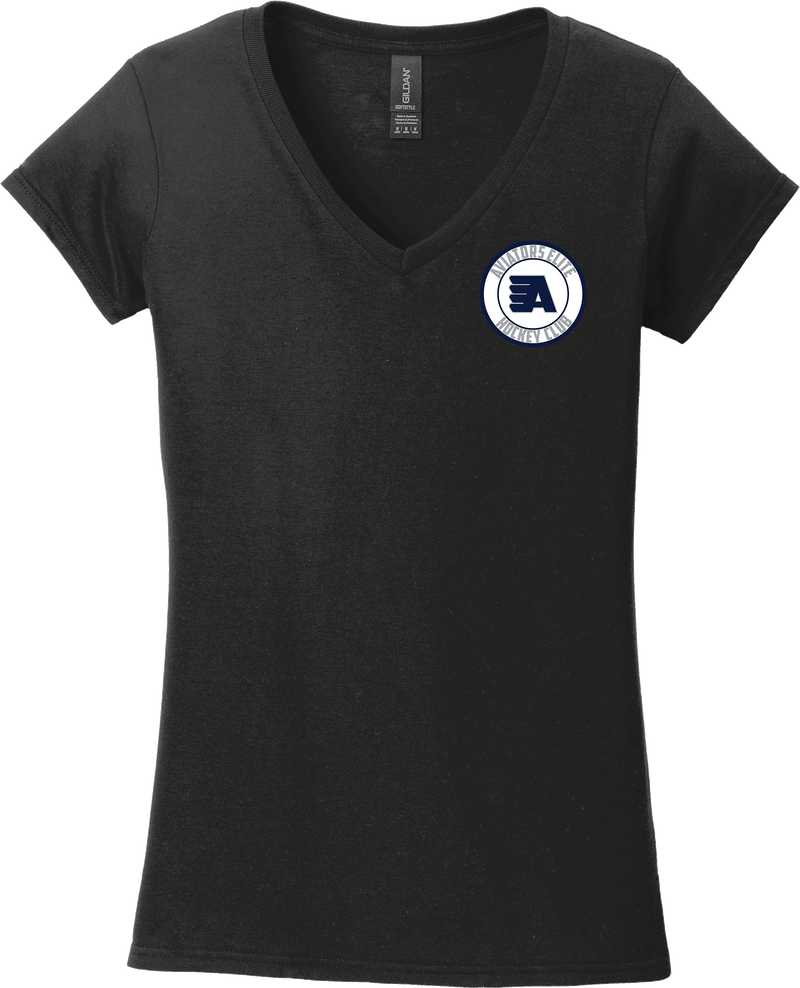 Aspen Aviators Softstyle Ladies Fit V-Neck T-Shirt