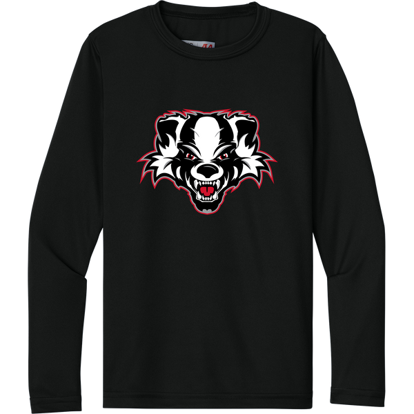 Scary Badgers Youth Cooling Performance Long Sleeve Tee