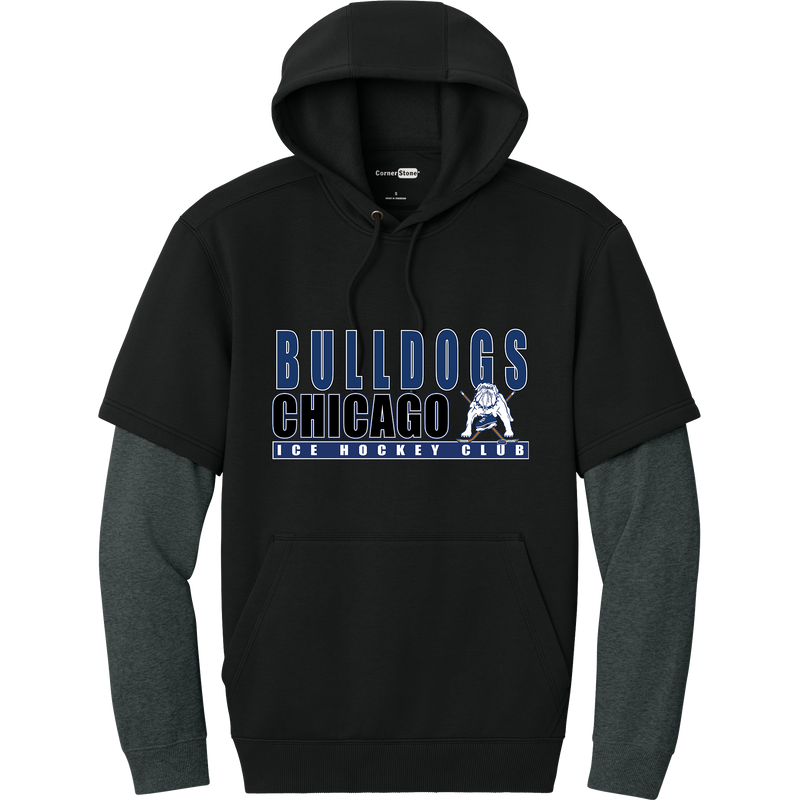 Chicago Bulldogs Tough Fleece Layered Hoodie