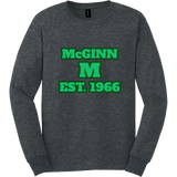 McGinn Elementary 'Varsity Block' Ultra Cotton 100% US Cotton Long Sleeve T-Shirt