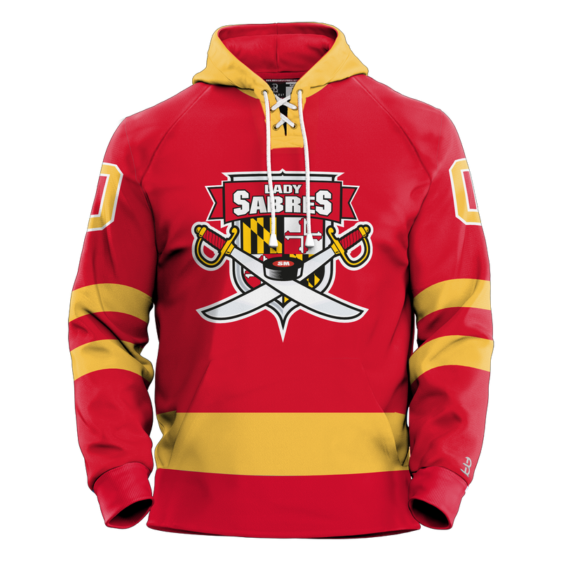 SOMD Lady Sabres Youth Sublimated Retro Hoodie