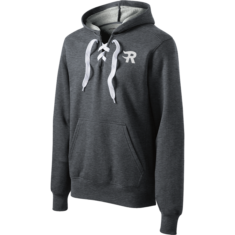 Charlotte Rush Lace Up Pullover Hooded Sweatshirt