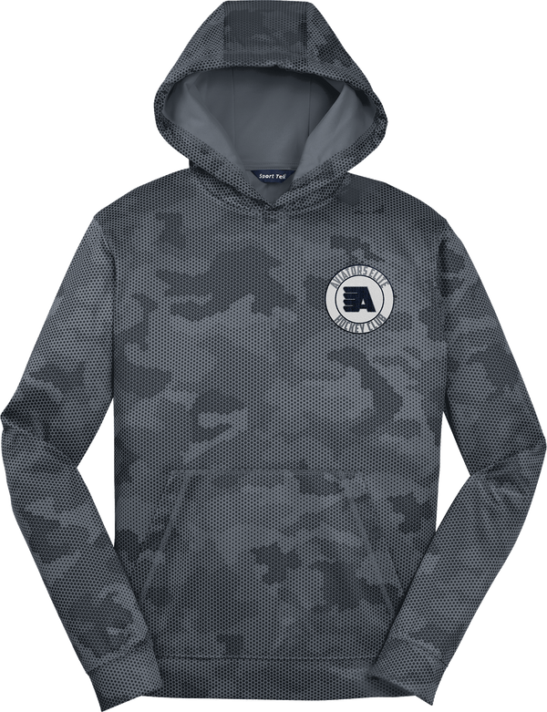 Aspen Aviators Youth Sport-Wick CamoHex Fleece Hooded Pullover